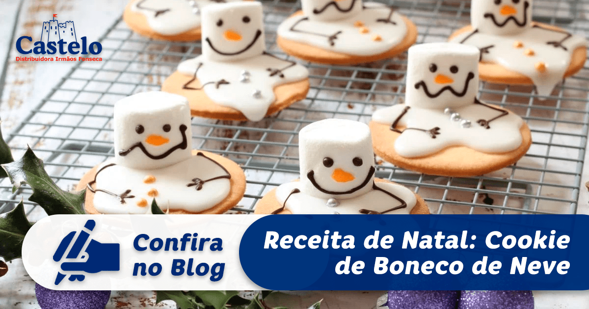 Cookie Boneco de Neve “Derretido”